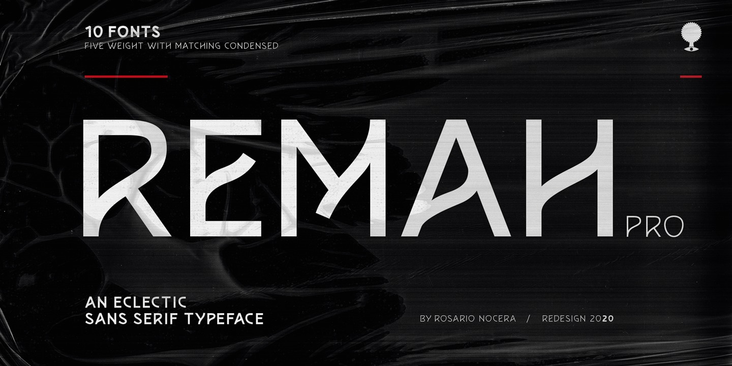 Remah Pro Regular Font preview